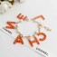 Chanel Pendant Bracelet AB0484 Gold/Pearly White/Orange/Pink 2018