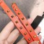 Hermes Studs Leather Bracelet with Silver Buckle Orange 2018