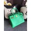 Hermes Birkin 30/35 Bag In Original Epsom Leather With Gold/Silver Hardware Green