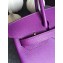 Hermes Birkin 30/35 Bag In Original Epsom Leather With Gold/Silver Hardware Purple