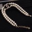 Chanel Double Pearl Necklace with CC Logo White 2018