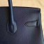 Hermes Birkin 30/35 Bag In Original Epsom Leather With Gold/Silver Hardware Sapphire