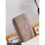 Louis Vuitton Mahina perforated calf leather Card Holder Recto Verso M81287 Galet Gray 2023