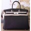 Hermes Birkin 30/35 Bag In Original Epsom Leather With Gold/Silver Hardware Black