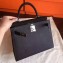 Hermes Kelly 28cm/32cm Bag In Original Epsom Leather With Gold/Sliver Hardware Black