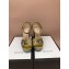 Gucci Glittered Bee Trim Heel Sandals 475915 Gold 2018