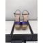 Gucci Rainbow Heel Sandals Blue 2018