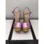 Gucci Rainbow Heel Sandals Pink 2018