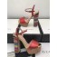 Gucci Rainbow Heel Sandals Red 2018