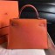 Hermes Kelly 28cm/32cm Bag In Original Epsom Leather With Gold/Sliver Hardware Orange
