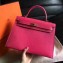 Hermes Kelly 28cm/32cm Bag In Original Epsom Leather With Gold/Sliver Hardware Hot Pink