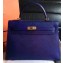Hermes Kelly 28cm/32cm Bag In Original Epsom Leather With Gold/Sliver Hardware Dark Blue