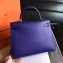 Hermes Kelly 28cm/32cm Bag In Original Epsom Leather With Gold/Sliver Hardware Dark Blue