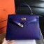 Hermes Kelly 28cm/32cm Bag In Original Epsom Leather With Gold/Sliver Hardware Dark Blue