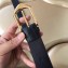 Louis Vuitton Calfskin Stripe Trim Belt Black/Gold 2018