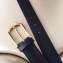 Louis Vuitton Calfskin Stripe Trim Belt Black/Gold 2018