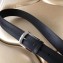 Louis Vuitton Calfskin Stripe Trim Belt Black/Silver 2018