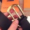 Louis Vuitton Width 3.5cm Smooth Calfskin Square Buckle Belt Black/Gold 2018