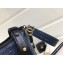 Chanel Croco Pattern Gabrielle Small/Medium Hobo Bag A91810/A93824 Dark Blue/Black 2018