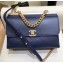 Chanel Coco Luxe Small Flap Bag A57086 Navy Blue 2018