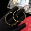 Dior J'adior Hoops in Gold-tone Finish Aged Metal 2018