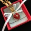 Dior Lucky Locket Necklace with Red Heart Padlock 2018