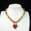 Dior Lucky Locket Necklace with Red Heart Padlock 2018