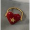 Dior Red Heart Ring Gold 2018