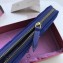 Gucci GG Marmont Velvet Zip Around Wallet 443123 Blue 