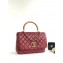 Chanel Knock On Wood Top Handle Flap Bag A57342 Red 2018