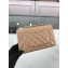 Chanel Lambskin Quilted Leather Classic Flap Bag A1116 Apricot/Gold