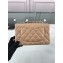 Chanel Lambskin Quilted Leather Classic Flap Bag A1116 Apricot/Silver