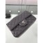 Chanel Lambskin Quilted Leather Classic Flap Bag A1116 Grey/Silver