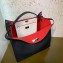 Fendi Roman Leather Peekaboo X-Lite Regular Tote Bag Black 2019