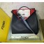 Fendi Roman Leather Peekaboo X-Lite Regular Tote Bag Black 2019