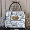  Dolce & Gabbana Calf Leather Welcome Handbag With Graffiti Print White 2018