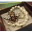 Gucci Bee Bracelet with Crystals and Pearls ‎527129 Aged Gold 2018