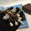 Gucci Bee Bracelet with Crystals and Pearls ‎527129 Aged Gold 2018