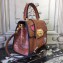  Dolce & Gabbana Calf Leather Welcome Handbag With Graffiti Print Brown 2018