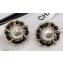 Chanel Stud Chain Earrings 110 Black 2018