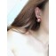 Chanel Stud Chain and Leather Earrings 110 Red 2018