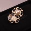 Chanel Stud Chain and Leather Earrings 110 Red 2018
