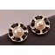 Chanel Stud Chain and Leather Earrings 110 Black 2018