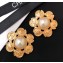 Chanel Vintage Stud Earrings Gold 2018