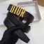Dior Black Leather Belt 38MM Width Gold DIOR Buckle 2018