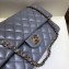 Chanel Classic Flap Medium Bag A1112 Dark Grey in Original Leather with Gold/ Hardware 2018