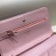 Chanel Lambskin Leather Quilting Wallet On Chain WOC Bag Pink