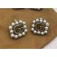 Gucci GG Pearl Square Stud Earrings Light Gold 2018 