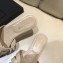 Saint Laurent Slide Sandal In Leather With Intertwining Straps Apricot 2018