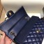 Chanel Classic Flap Medium Bag A1112 Navy Blue in Original Leather with Gold/ Hardware 2018